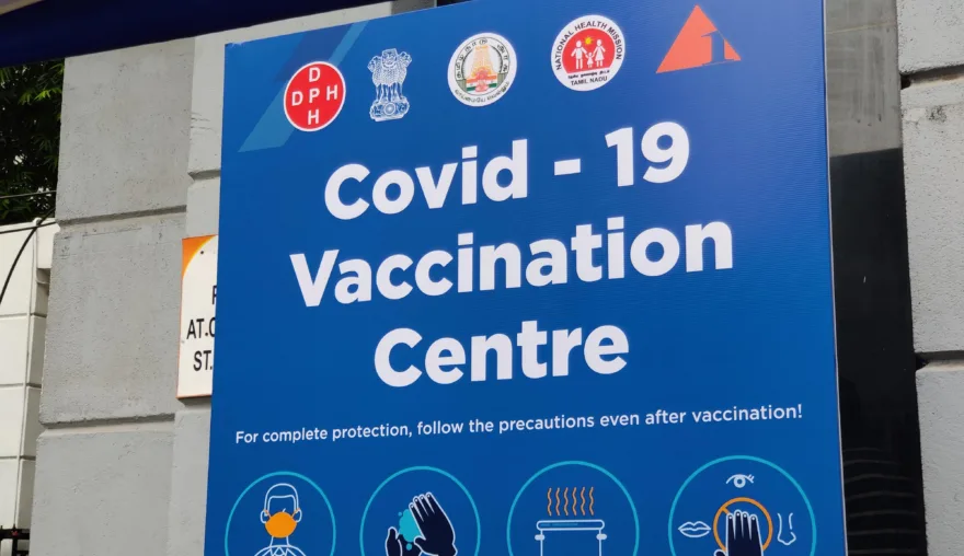 A digital platform-driven COVID-19 vaccine drive amidst a digital divide: Lessons from India